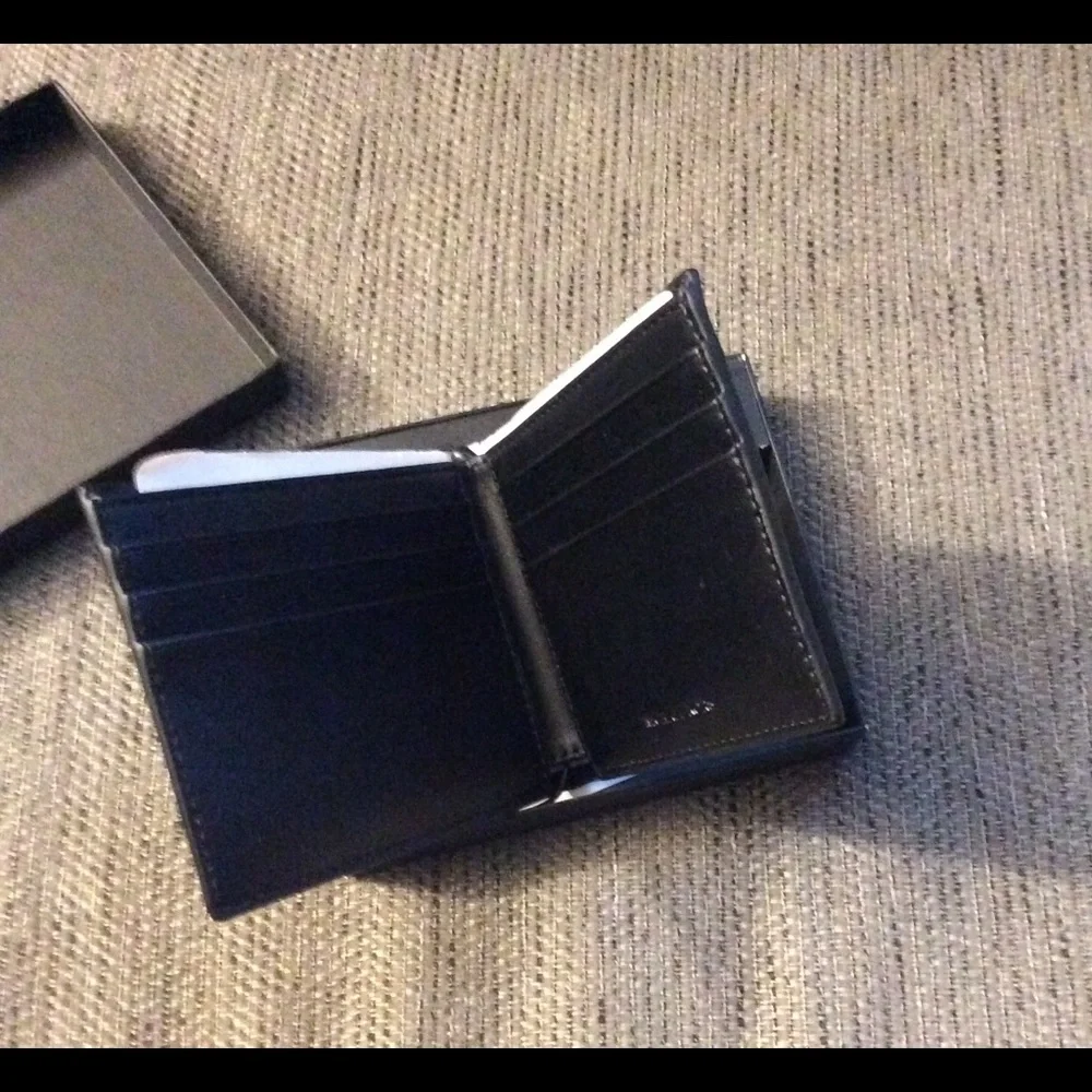Michael Kors Slim Bifold Wallet Black/Grey NWT